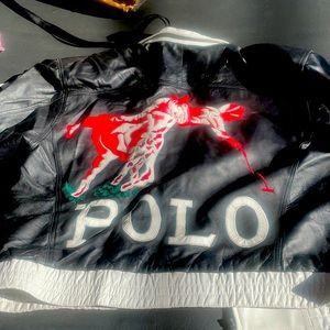 Polo leather jacket vintage 2XL